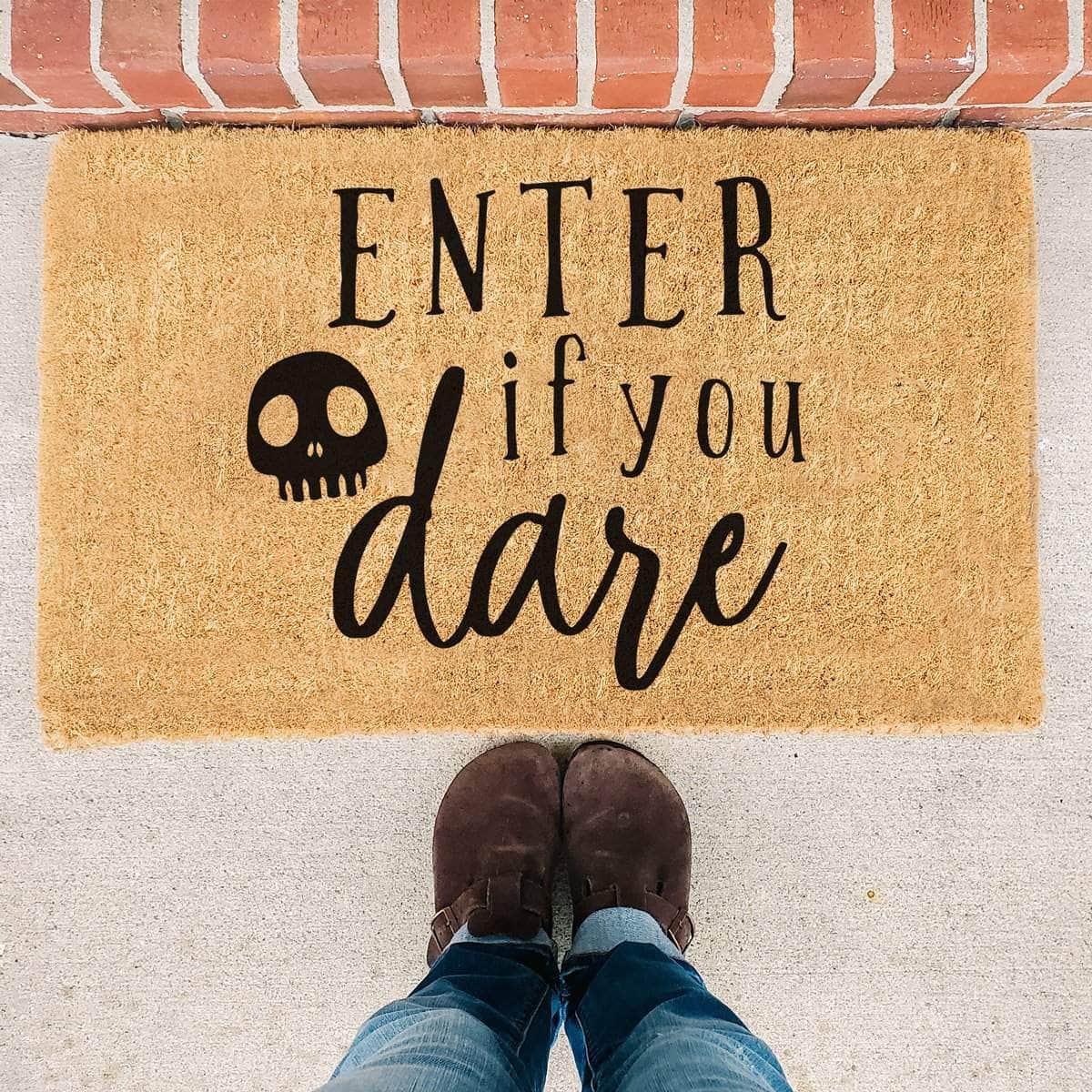 Enter If You Dare - Halloween Doormat