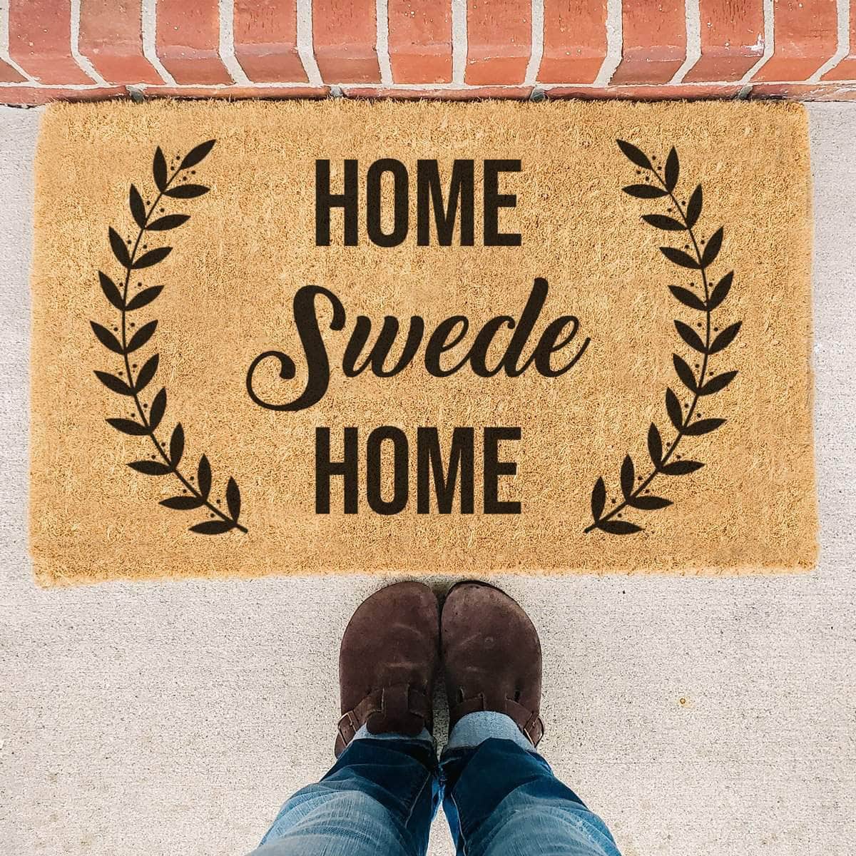 Home Swede Home - Cute Swedish Family Doormat