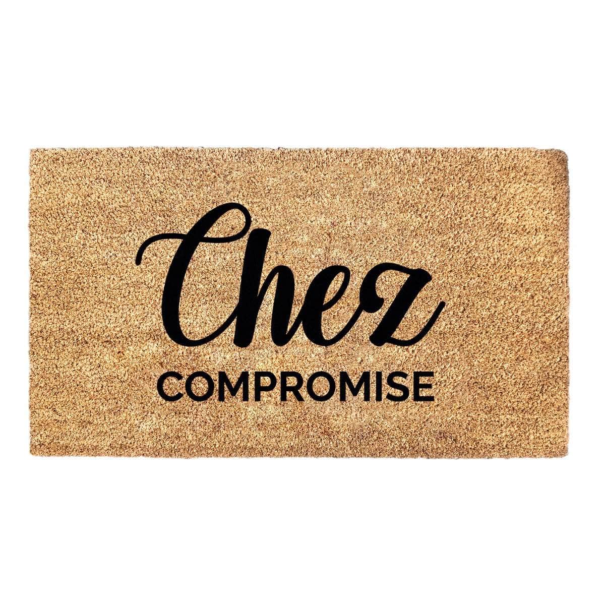 Personalized Chez "At The Home of" Doormat - Customized Doormat