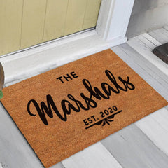 Personalised Last Name Doormat - Family Name Doormat