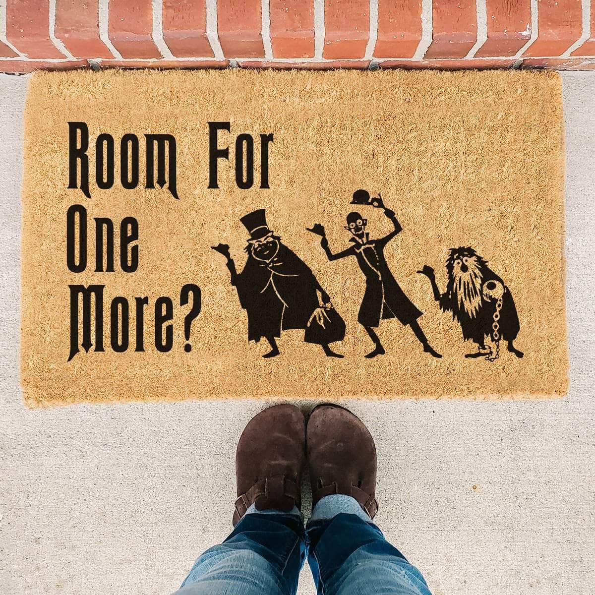 Hitchhiking Ghosts - Room For One More - Halloween Doormat