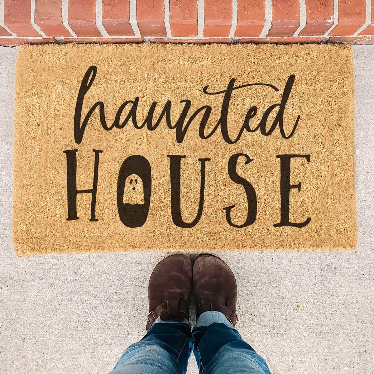 Haunted House - Halloween Doormat