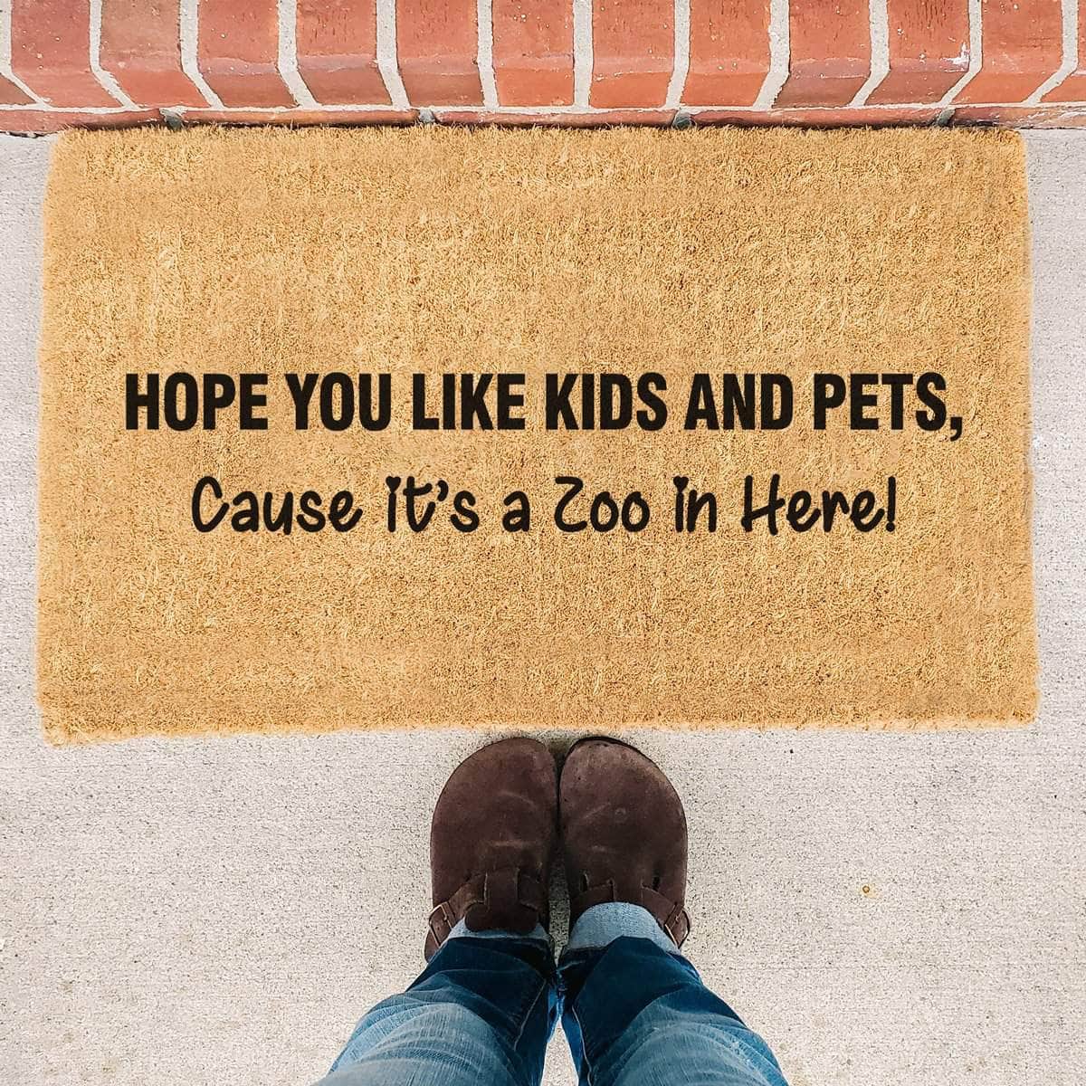 It's A Zoo In Here! - Doormat