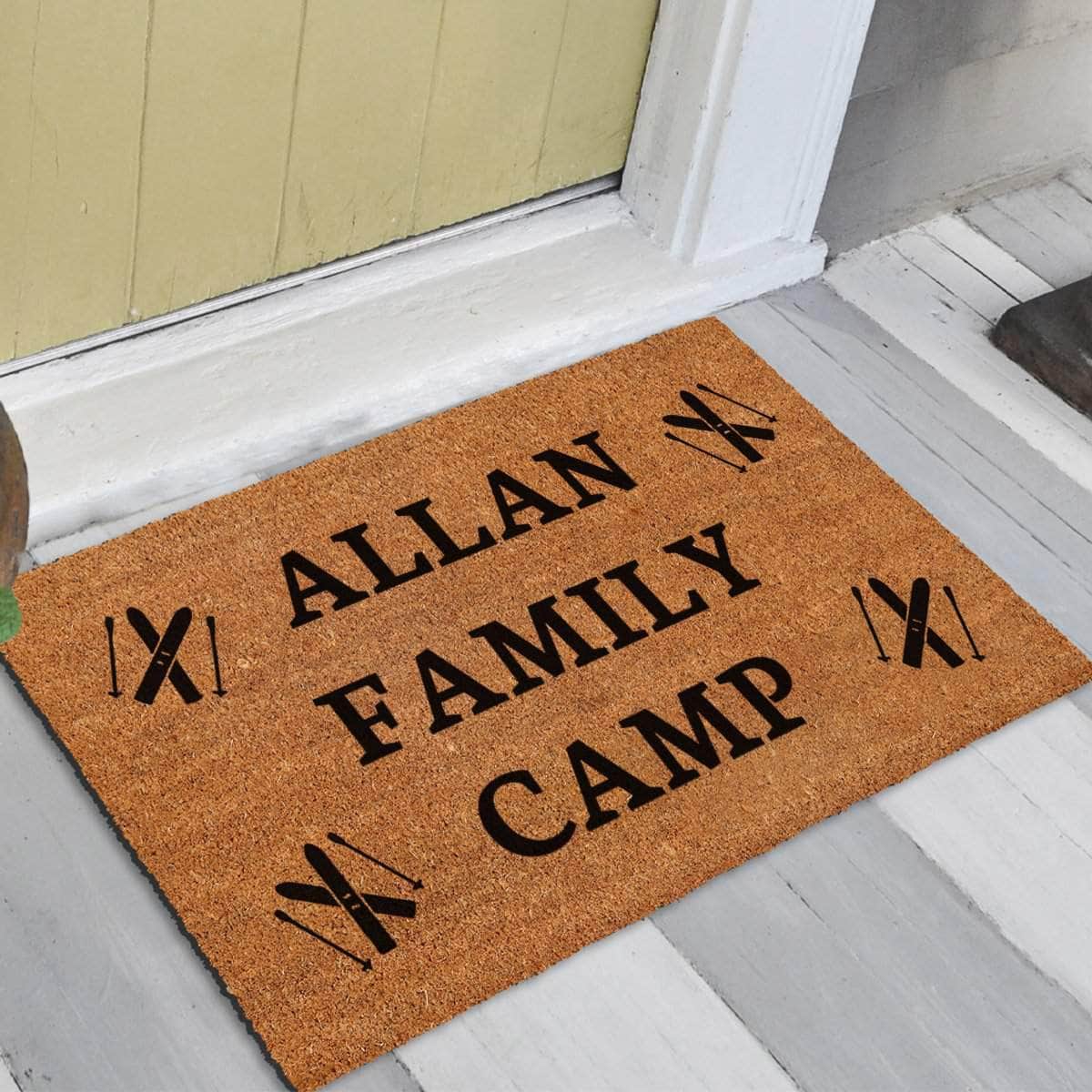 Personalised Family Ski Camp - Doormat