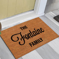 Thumbnail for Personalized Fancy Family Name - Custom Doormat