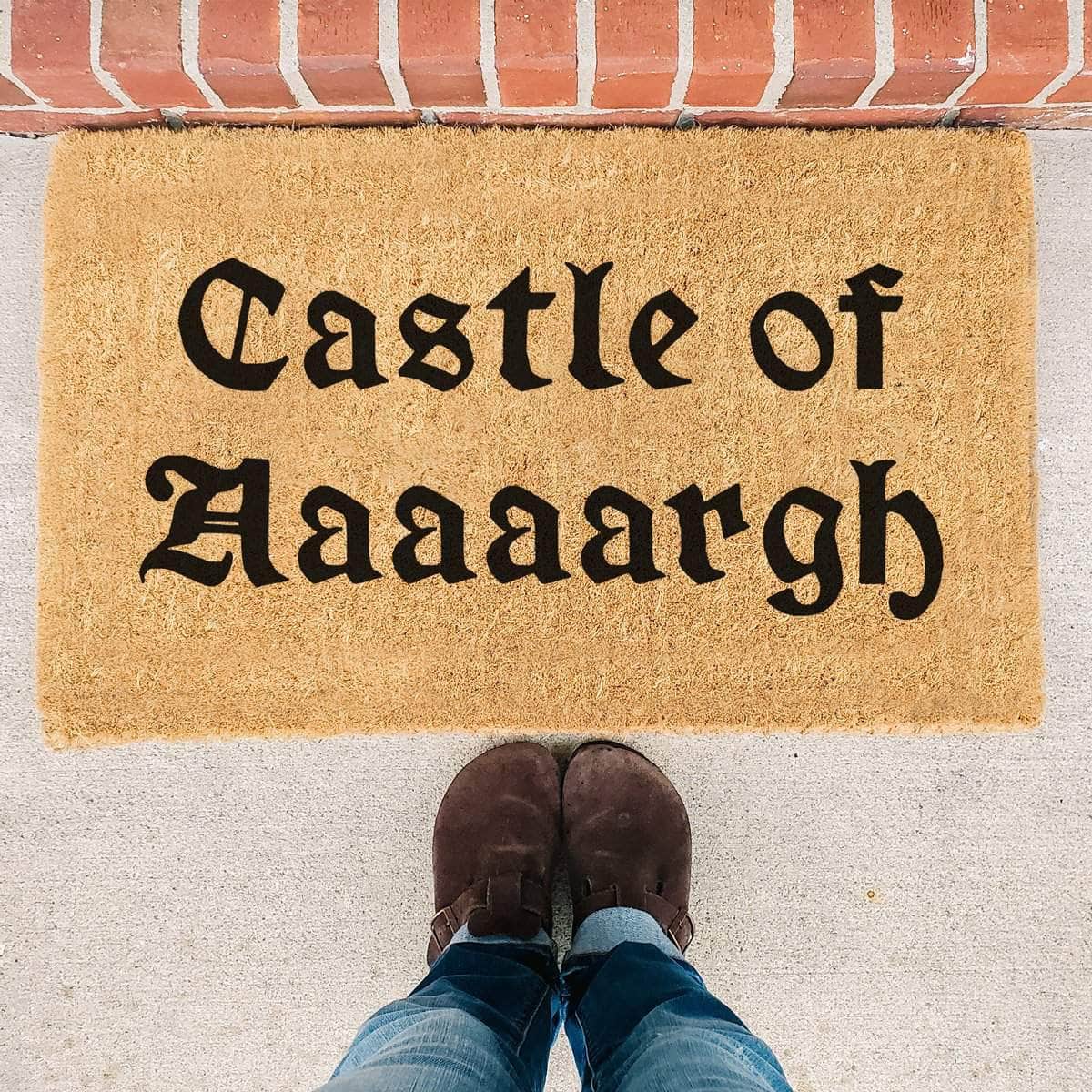 Monty Python Castle of Argh - Aaaaargh - Doormat