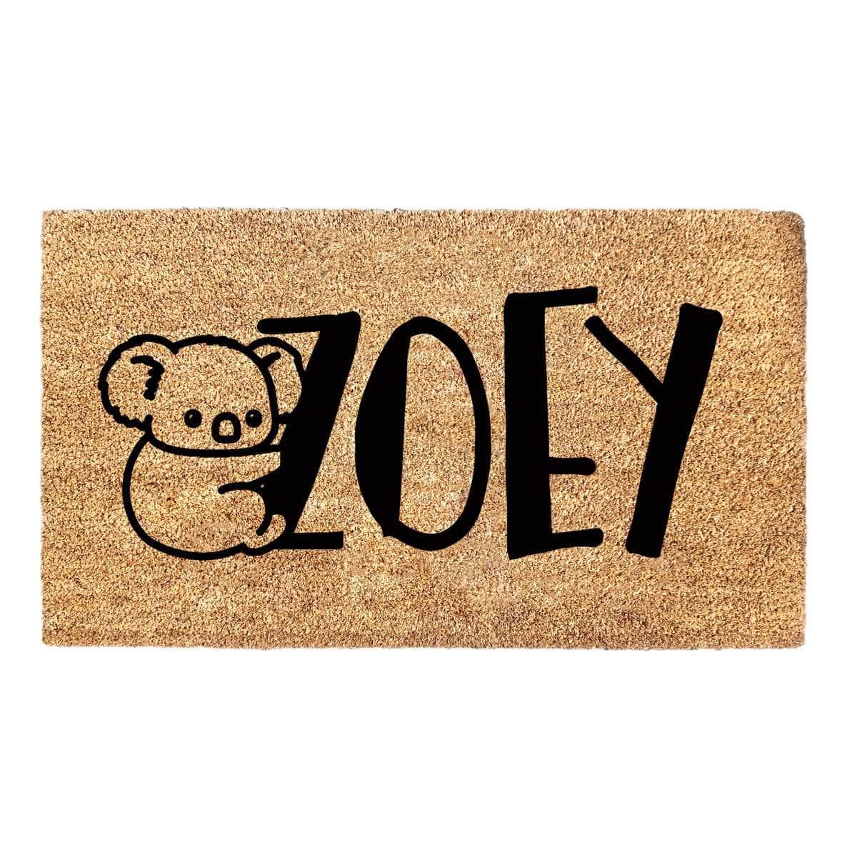 Personalized Koala Name - Doormat