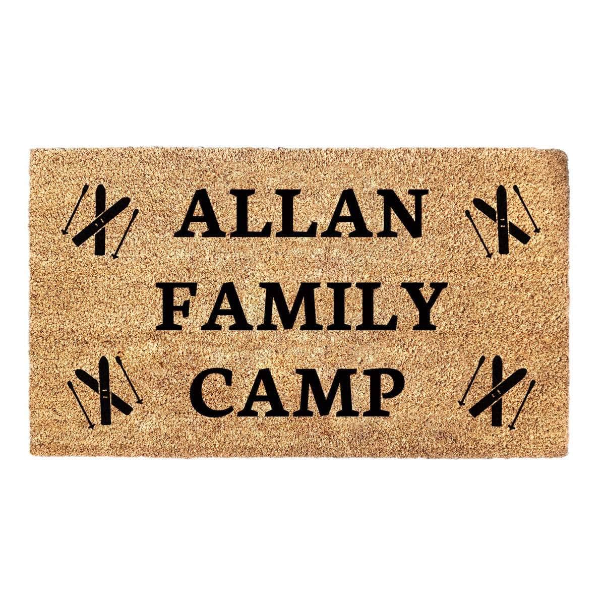 Personalised Family Ski Camp - Doormat