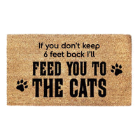 Thumbnail for Feed you to the cats - Doormat