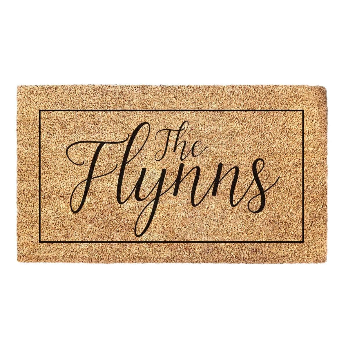 Personalized Doormat With Family Name