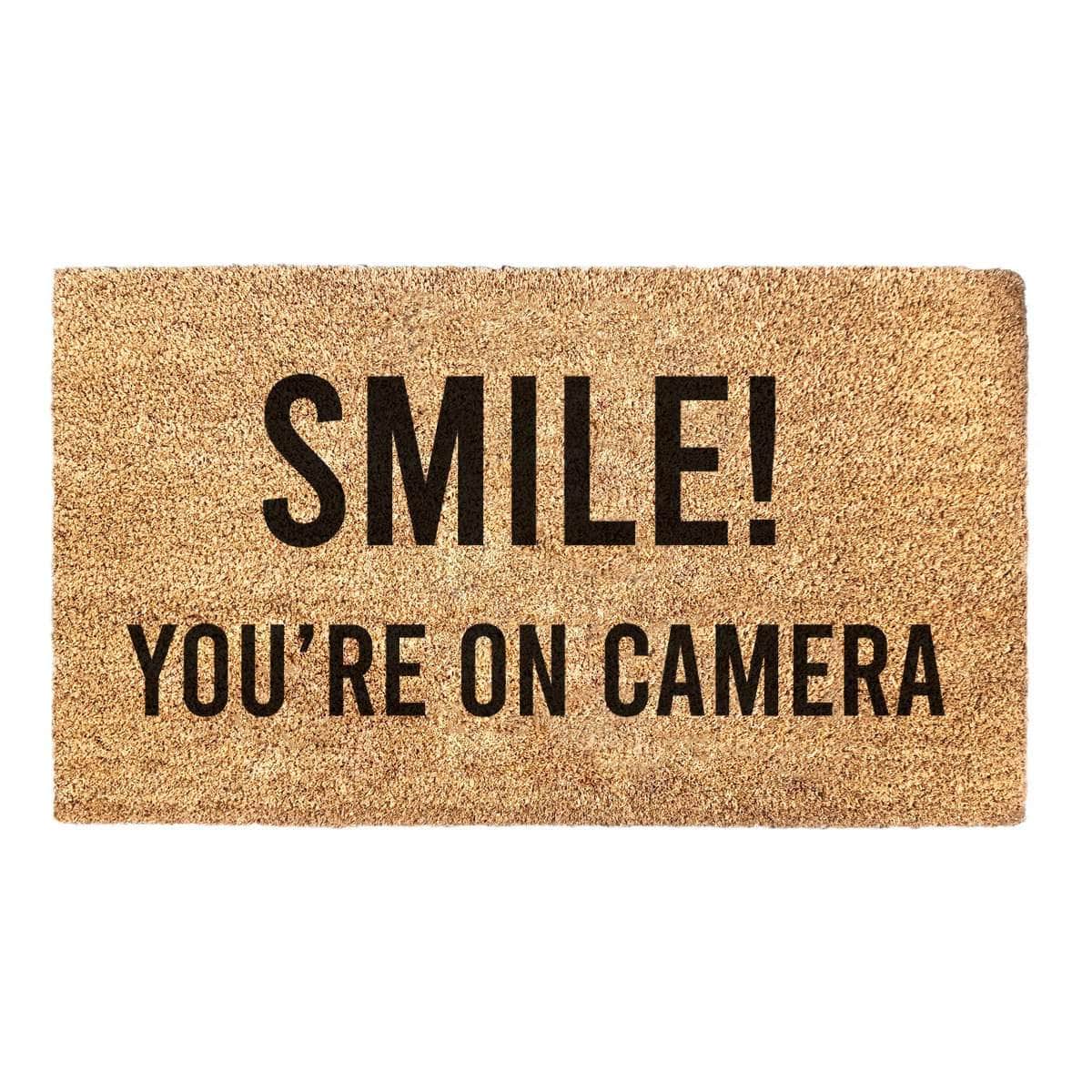 Smile! You're On Camera - Doormat