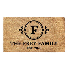 Family Name Est Date - Personalised Doormat