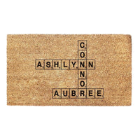 Thumbnail for Scrabble Tiles Custom Family Name Doormat