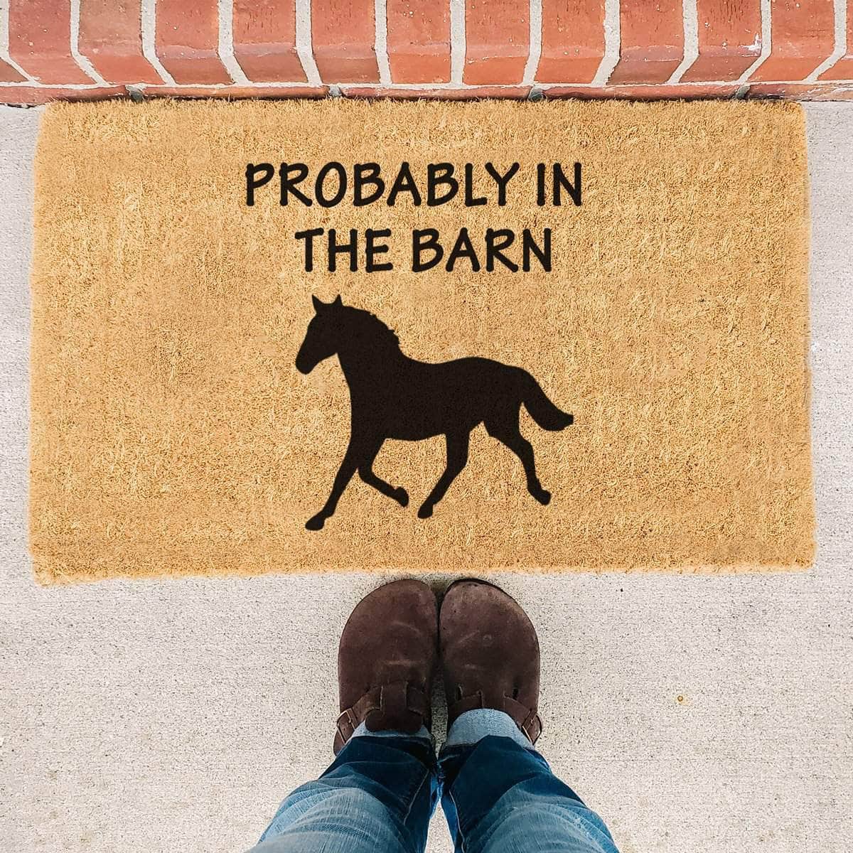 Probably In The Barn - Doormat