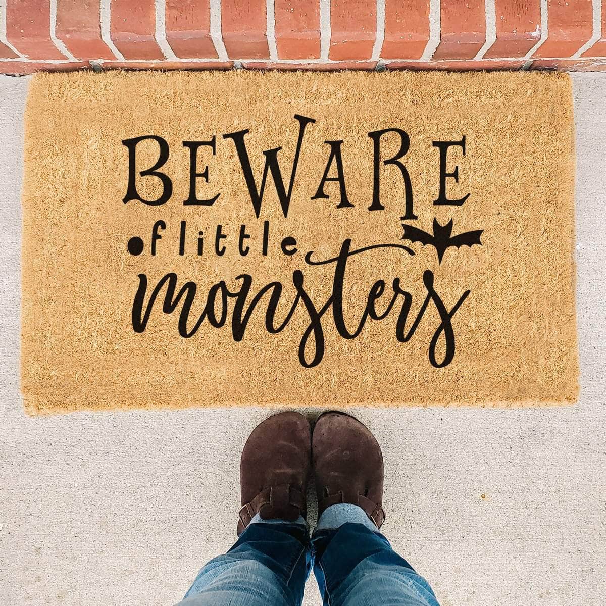 Little Monsters Doormat - Halloween Doormat