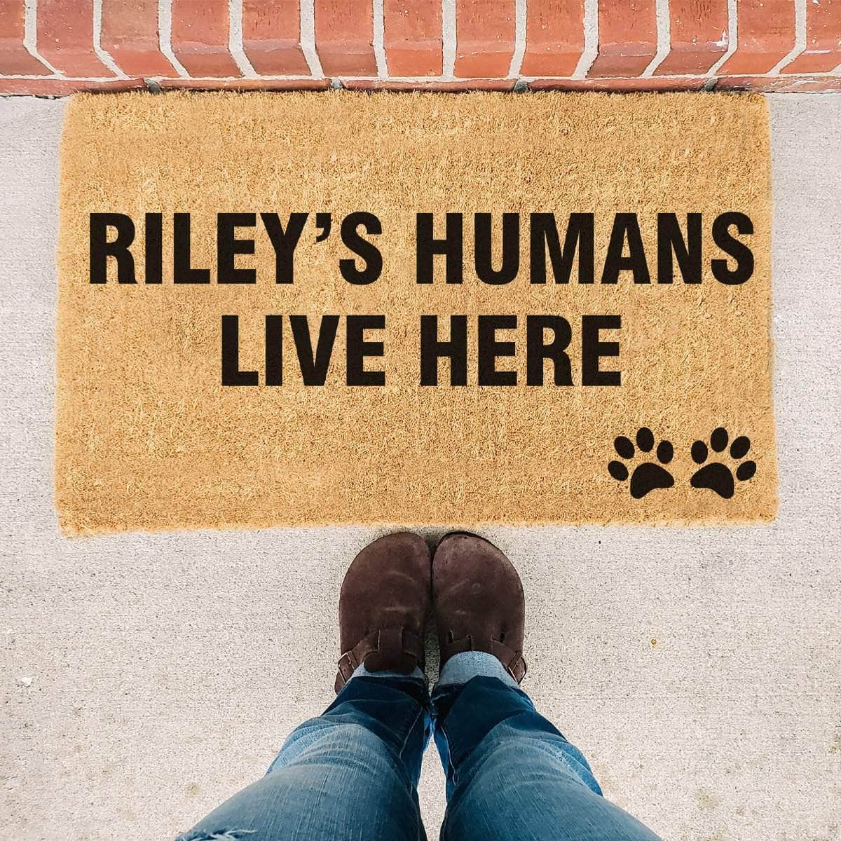 My Humans Live Here - Doormat