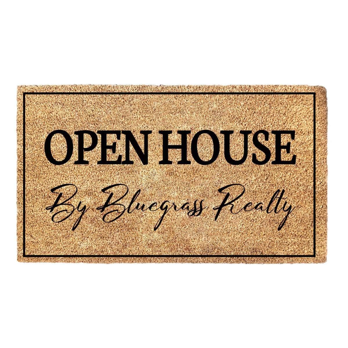 Custom Open House - Realtor Doormat
