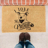 Thumbnail for I Love My Pitbull - Doormat