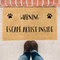 Thumbnail for Warning Escape Artist Inside - Doormat