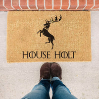 Thumbnail for Custom Family Name Game Of Thrones House Baratheon Stag Sigil - Doormat