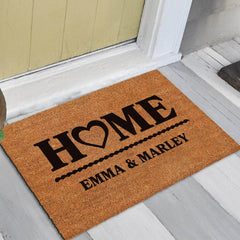 Personalised Home Heart - Doormat