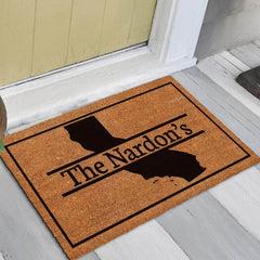 Personalised State Family Name - Doormat