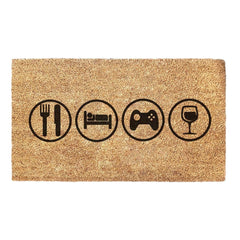 Eat, Sleep, Game, Wine - Doormat