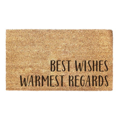 Best Wishes Warmest Regards - Doormat