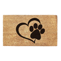 Thumbnail for Dog Paw Heart -Doormat