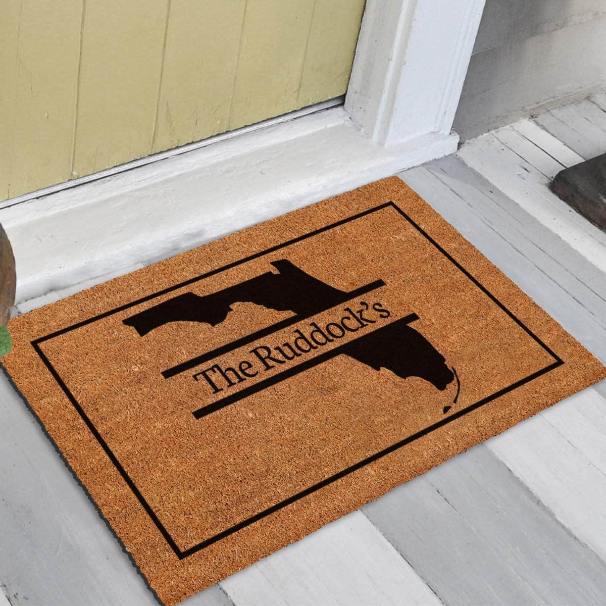 Personalised State Family Name - Doormat
