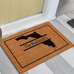 Personalised State Family Name - Doormat