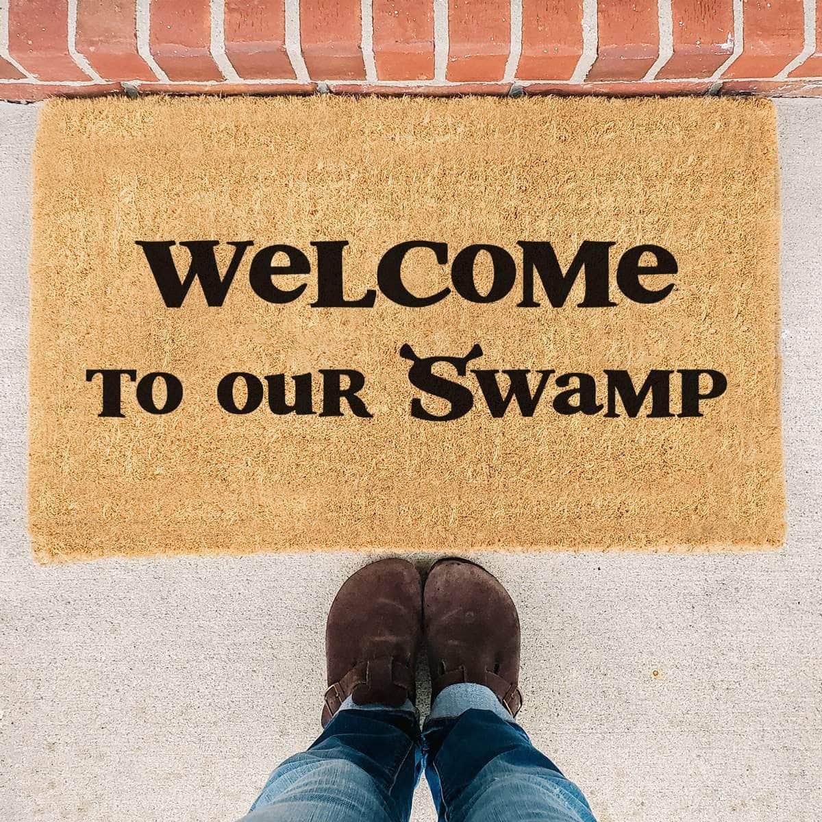 Welcome To Our Swamp - Shrek Doormat