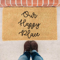 Thumbnail for Our Happy Place Doormat - Welcome Doormat