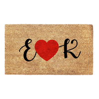 Thumbnail for Personalized Initial Red Heart - Doormat