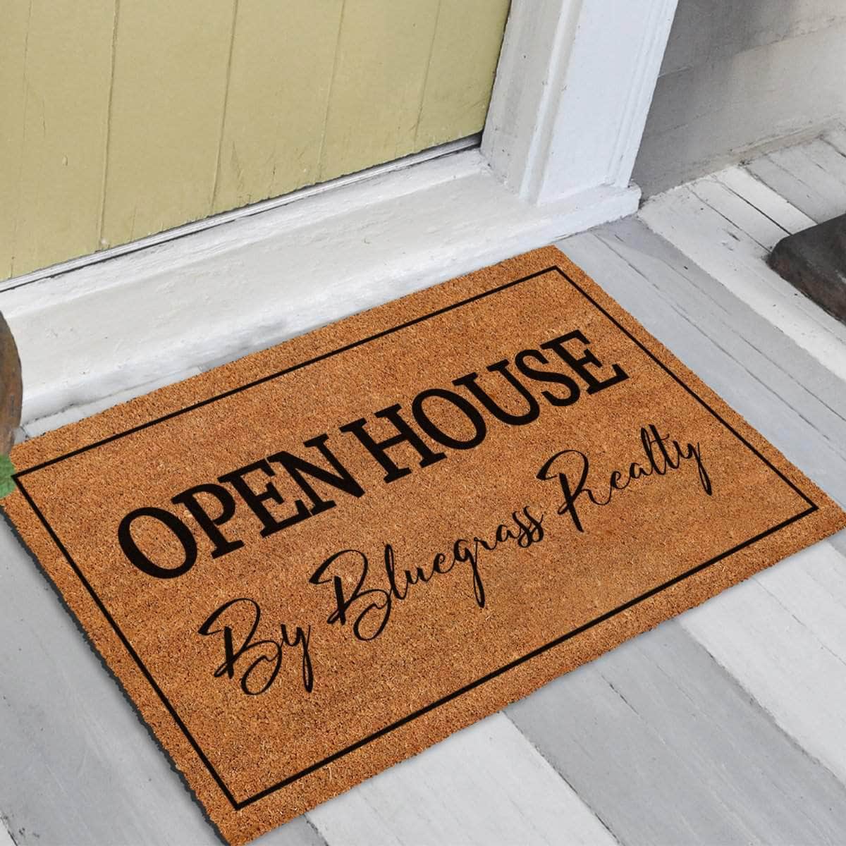 Custom Open House - Realtor Doormat