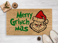 Thumbnail for Grinch Home Decor - Grinch Doormat - Funny Holiday Doormat - Funny Holiday Mat