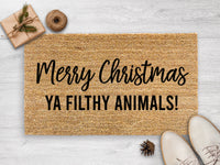 Thumbnail for Merry Christmas Ya Filthy Animals 1  - Christmas Doormat