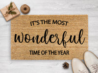 Thumbnail for It's The Most Wonderful Time Of The Year - Christmas Doormat
