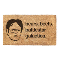 Thumbnail for Bears Beets Battlestar Galactica Dwight - Doormat