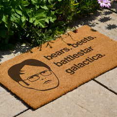 Bears Beets Battlestar Galactica Dwight - Doormat