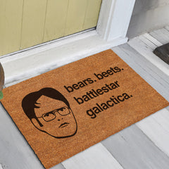 Bears Beets Battlestar Galactica Dwight - Doormat
