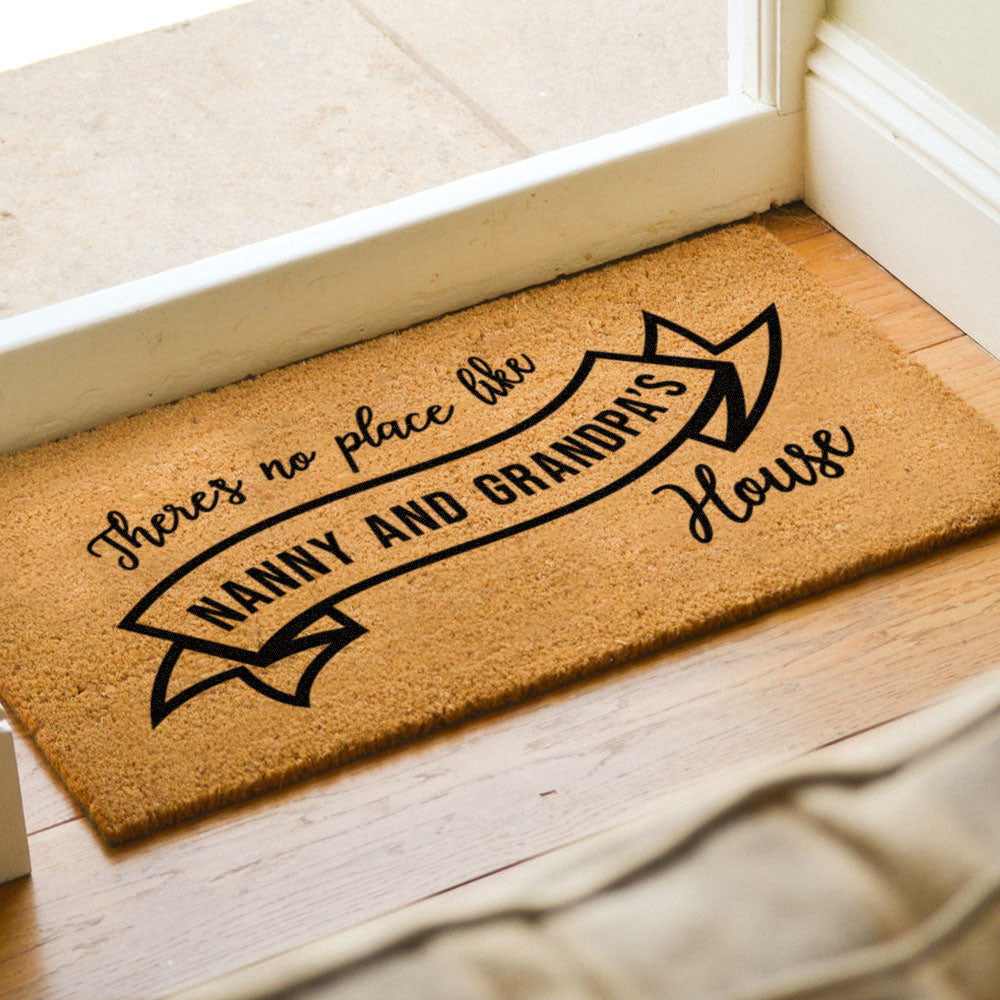 Nanny & Grandad Ribbon - Doormat