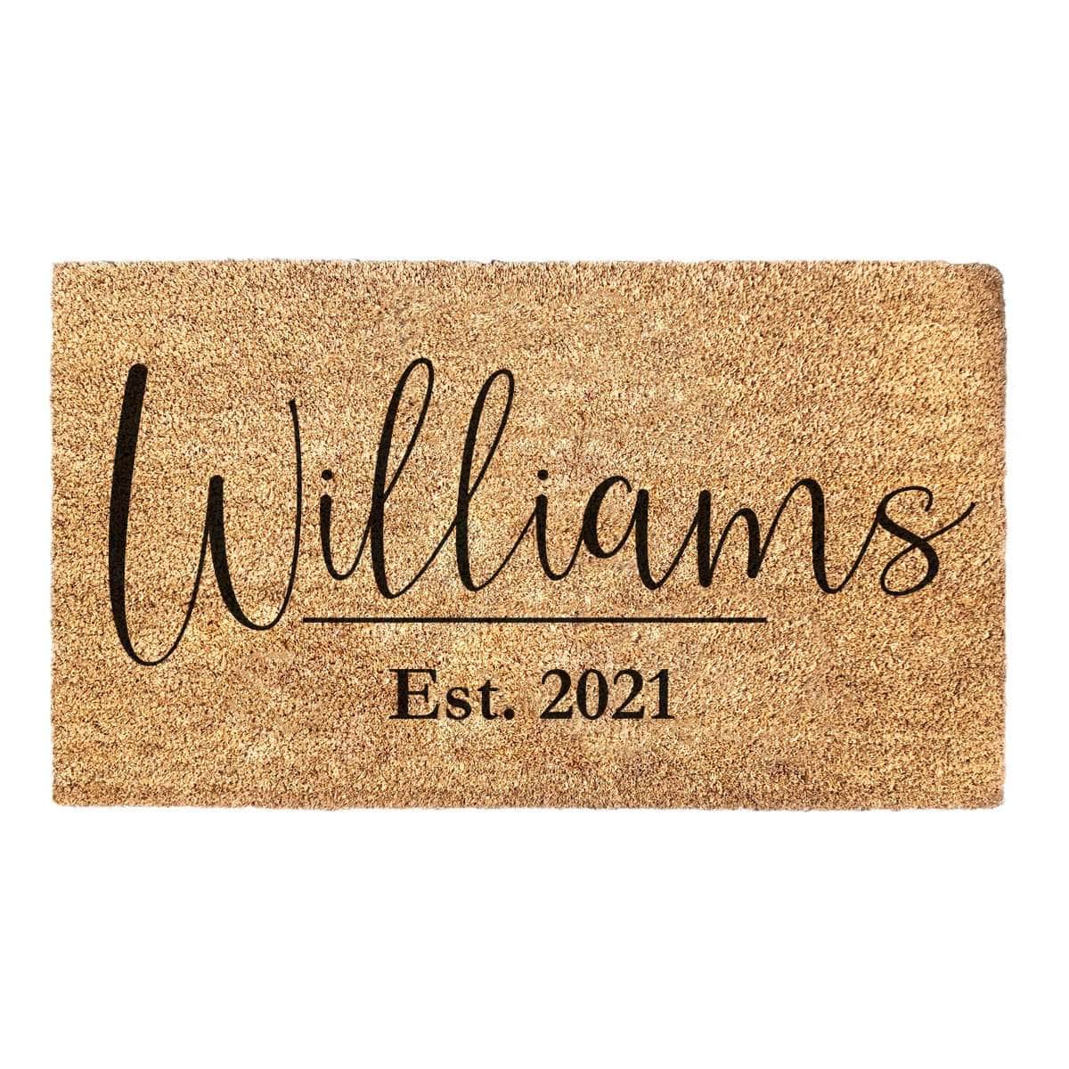 Personalized Family Name Doormat - Last Name Custom Doormat