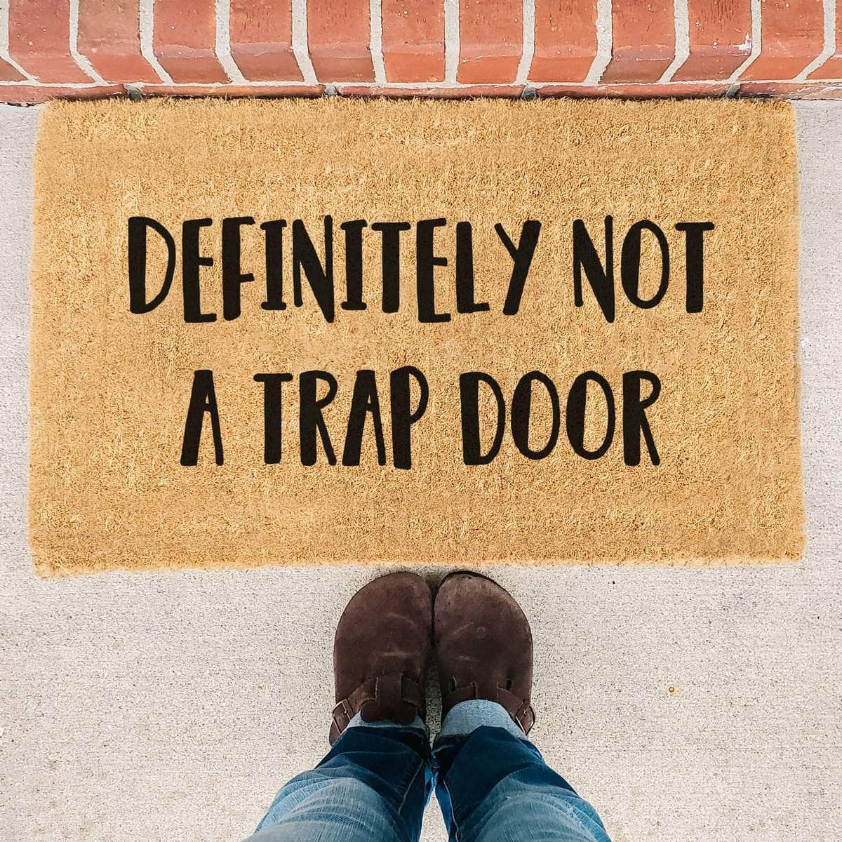 Definitely Not A Trap Door - Doormat