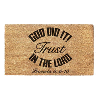 Thumbnail for God Did It! Trust In The Lord Proverbs 3: 5-10 - Christian Doormat