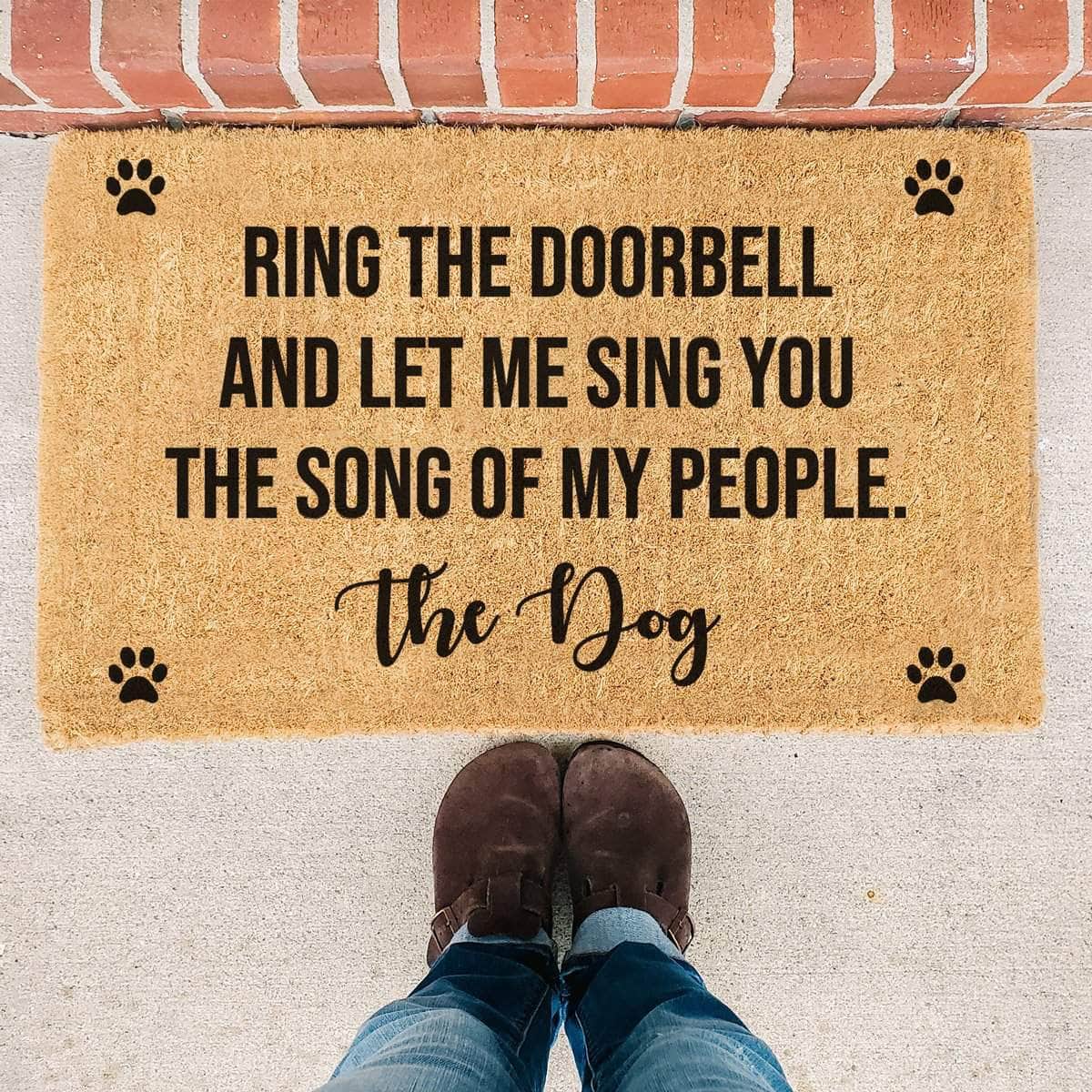 Funny Dog Quote - Doormat