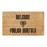 Thumbnail for Welcome Foolish Mortals Doormat - Haunted Mansion Doormat
