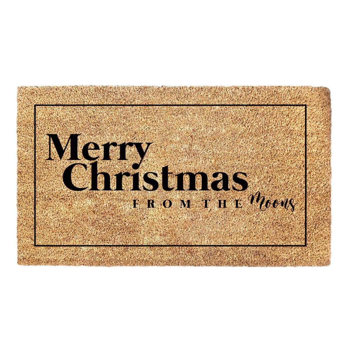 Personalised Merry Christmas Message Doormat