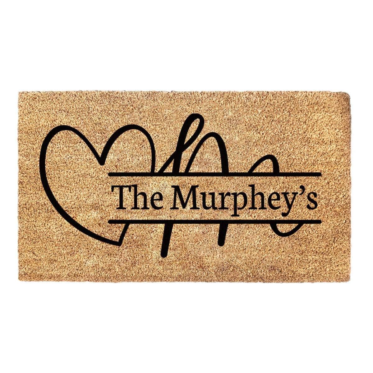 Personalised Monogram Family Name Doormat
