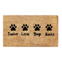 Thumbnail for Personalised Pet Name and Paws - Doormat